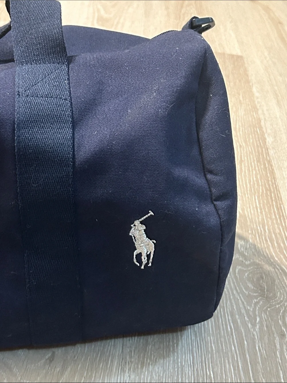Polo Ralph Lauren Fragrance Collection Navy Blue Canvas Duffle Bag
